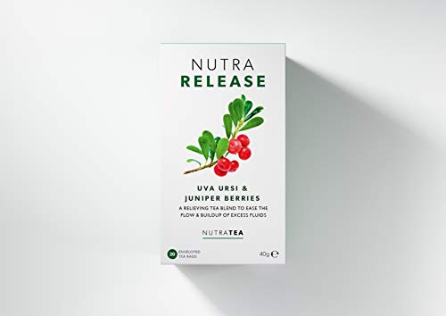 Nutra Tea NUTRARELEASE, Blasen und Nierentee für natürliche Entwässerung, Harntee ideal bei Blasenentzündung, Blasentee, 20 wiederverwendbare Teebeutel, Krätuertee mit Bärentraube & Brennnessel – Bild 3