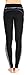 Sugar Pocket Women's Workout Leggings Running Tights Yoga Pants L (Black/Grey)