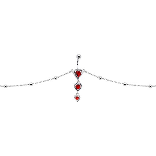 Red Sweetheart Belly Chain