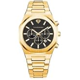 PIERRE RICHARDSON PR5812 Men’s Watch – Black Dial, Gold Stainless Steel, Quartz, Sapphire Crystal, 41mm, 5ATM