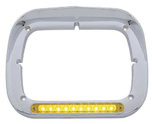 1 Peterbilt+Single+Headlight+Bezels+Clear