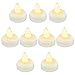 Pack of 24 Floating Led Candles, Flickering Waterproof Tea Lights, Battery Operated Tealights, Pool, Wedding, Party, Warm White