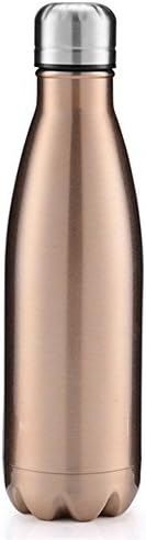 Zapire Double Wall Vacuum Insulated Stainless Steel Water Bottle for Outdoor Sports Camping Hiking Cycling,500ml/17oz (Bronze Gold)
