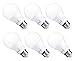 Hyperikon A19 Dimmable LED Light Bulb, 9W=60W, E26 Base, CRI90+, Energy Star, UL, Soft White, 6 Pack