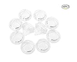 Healthcom 50 PCS 5 Gram Diamond shaped Clear Jars