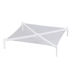 Household Essentials Stackable Flat Clothes Drying Rack, Mesh Surface with PVC Frame
