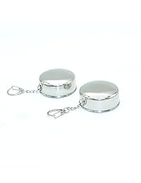 Tazas plegables de acero inoxidable para viajes al