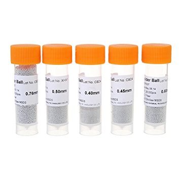 Actopus 5 Bottle BGA Lead Solder Balls Tin Ball For Soldering Rework