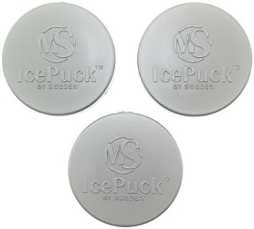 3pk Extra Ice Puck For Stainless Protein Shaker Water Bottle 18.5oz w/ Storage