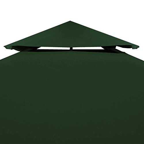 Ersatzdach für Pavillon, 3x3 m Pavillonabdeckung Pavillondach Ersatzbezug Sonnenschutz Polyester, 310 g/m² Grün – Bild 4