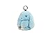 USATDD Easter Bunny Doll Keychain Soft Cute Rabbit Fluffy Plush Pendant Key ring(Blue)