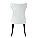 Modway Silhouette Modern Tufted Faux Leather Upholstered Parsons, Dining Chair, White