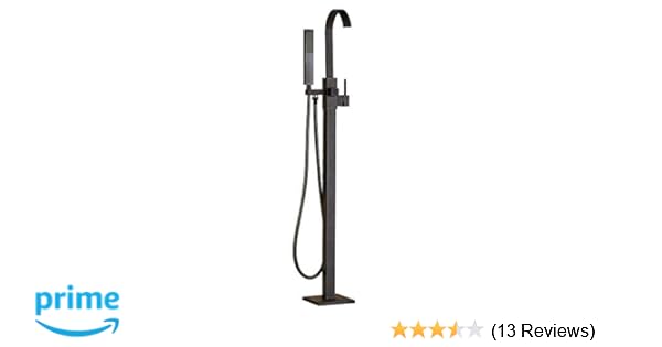 Zovajonia Oil Rubbed Bronze Floor Mounted Bathtun Filler Shower