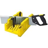 Stanley 1-20-600 Saw Storage Miter Box with Saw, Black