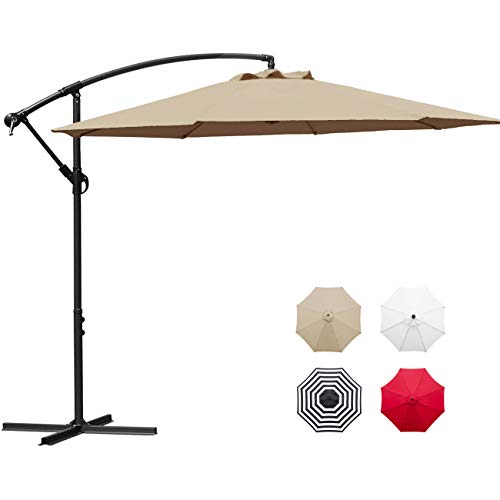 Sunnyglade 10 Outdoor Adjustable Offset Cantilever Hanging Patio