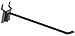 Displays2go Set of Sixty Pegboard Hooks, 6 Inch, Black Steel
