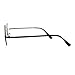 JuicyOrange Black Round Circle Clear Lens Eyeglasses Small Size Thin Frame Unisex Glasses, 4 7/8