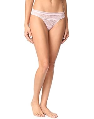 Women's Ck Black Obsess Thong