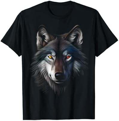 Amazon.com: Polar And Black Two Face Wolf Split Face Magical