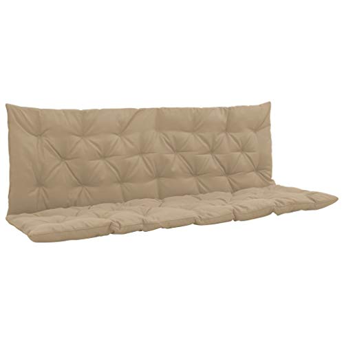 Vigleco Auflage für Hollywoodschaukel Beige 150 cm Stoff
