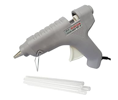 GLUN Hot Melt Glue Gun with 5 Transparent Glue Sticks 40W