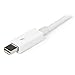 StarTech.com 2m White Thunderbolt Cable Cord - M/M - Thunder Bolt to Thunder Bolt - 2m Thunderbolt Cable for Apple iMac, MacBook Pro etc (TBOLTMM2MW)