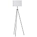 Amazon Brand – Rivet Mid-Century Modern Tripod Standing Floor Lamp with Drum Shade, Bulb Included, 58.25