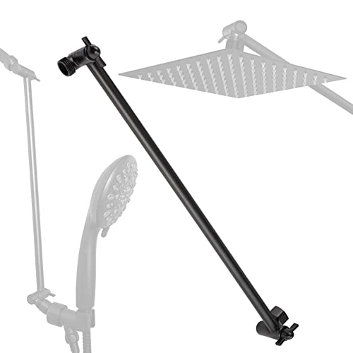 16 Inch Extra Long Adjustable Shower Head Extension Arm with Lock