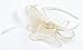 Womens Lady Cocktail Fascinator Hat for Wedding Accessory Ivory