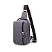 Muzee Sling Bag Chest Shoulder Gym Backpack Sack Satchel Outdoor Crossbody Bag (New grey)