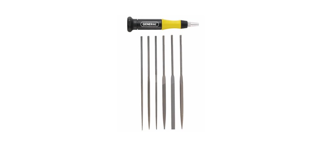 General Tools 6-Piece Swiss Pattern Chromium Alloy Steel Needle File Set (707476)