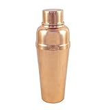 Copper Cocktail Shaker Set Includes Built-In Copper Strainer - Best Vintage Cocktail Shaker Bartending Tool - Capacity Up to 20 oz By Alchemade