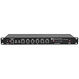Rockville PPA20 Preamp Professional 1U Rack Mount Pre-Amplifier w/Crossover+EQ, Black
