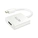 WEme Mini DisplayPort DP (Thunderbolt 2 Port Compatible) to HDMI HDTV Male to Female Adapter Converter for Apple MacBook, Microsoft Surface Pro, Google Chromebook and More, White