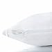 LUCID Zippered Pillow Encasement – Waterproof Standard Size Pillow Protector – Shields All Sides – Quiet cover – White