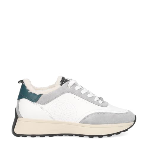 Geox Women's D Amabel Trainers, White, 6 UK