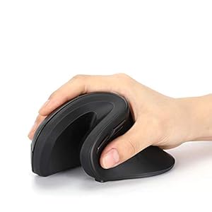 Wireless-Bluetooth-Ergonomic-Mouse-Jelly-Comb-24G-Wireless-Bluetooth-40-Dual-Mode-Vertical-Mouse-with-3-Adjustable-DPI-10001600-2400-Black Wireless Bluetooth Ergonomic Mouse, Jelly Comb 2.4G Wireless + Bluetooth 4.0 Dual-Mode Vertical Mouse with 3 Adjustable…