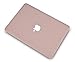 LuvCase Leather Hard Shell Case Cover Compatible MacBook Air 13 Inch A1466 & A1369 (No Touch ID) (Pink Suede)