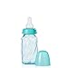 Evenflo Feeding Glass Premium Proflo Vented Plus Bottles for Baby, Infant and Newborn - Helps Reduce Colic - Teal, 4 Ounce (Pack of 6)