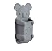Tooletries - Koala Pouch (Grey), Silicone Waterproof Toothbrush Holder For Small Toiletry Items, For Shower, Bathroom And Any Shinny Surfaces. Features Silicone Grip Technology