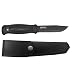 Morakniv Garberg Full Tang Fixed Blade Knife with Carbon Steel Blade, 4.3-Inch, Leather Sheath