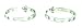Tory Burch Pierced-T Earring Silver Hoops