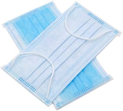 Hitone Boss Mask Dust Mask Pollution Mask Surgical Face Mask for Air Pollution Virus Protection & Personal Health Face Mask Nose Mask-3ply Disposable Mouth Masks (Pack of 50)
