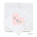 Andaz Press Blush Pink and Gray Baby Girl Baptism Collection, Mini Heart Label Stickers, Thank You, 75-Pack