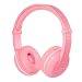 ONANOFF BuddyPhones Play, Wireless Bluetooth Volume-Limiting Kids Headphones, 14-Hour Battery Life, 4 Volume Settings of 75, 85, 94dB and StudyMode, Includes Backup Cable for Sharing, Pink