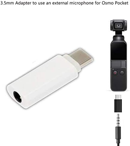 Best Accessories for DJI Osmo Pocket!!! Jumberri Type C USB C to 3.5mm Audio Port Adapter for External Microphone for Osmo Pocket