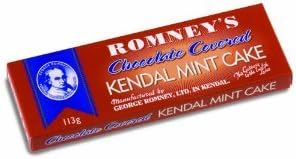 ROMNEY'S OF KENDAL Kendal Mint Cake CHOCOLATE COVERED 113g / 3.98oz x12