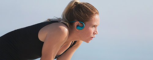 4 SONY+Walkman+headphone+integrated+NW+WS414+Blue