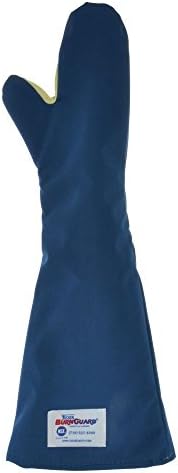 Tucker Safety BurnGuard Blue Nomex Oven Mitt with VaporGuard Barrier - 24"L
