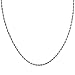 Sterling Silver 1mm Rope Chain Necklace, 14